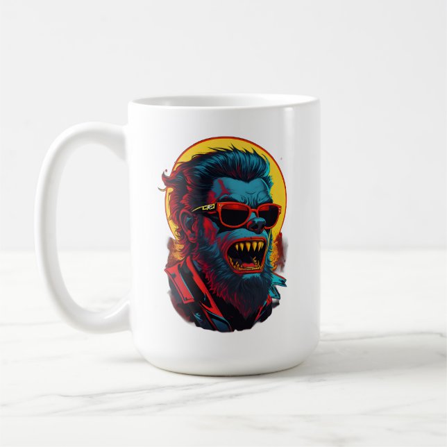 Caneca De Café Werewolves Zombie (Esquerda)