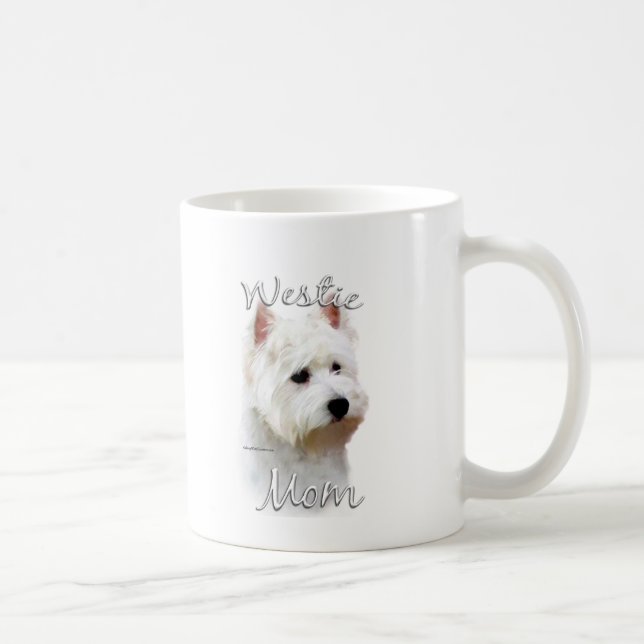 Caneca De Café West Highland White Terrier Mãe 2 (Direita)