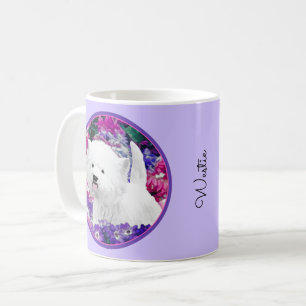 Caneca De Café West Highland White Terrier Pintando Arte Canina
