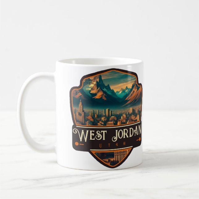 Caneca De Café West Jordan, Utah | Vintage (Esquerda)