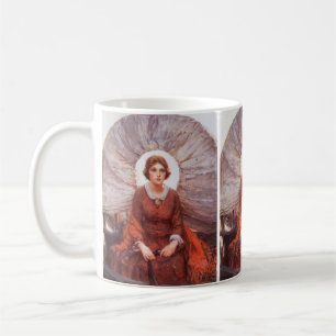Caneca De Café Western antigo, Madonna da Pradaria por Koerner