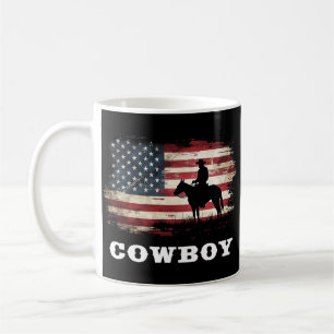 Caneca De Café Western Country Men Rodeo Southern Retro Cowboy