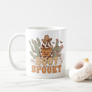 Caneca De Café Western Cowboy Boot Scootin Spooky Halloween