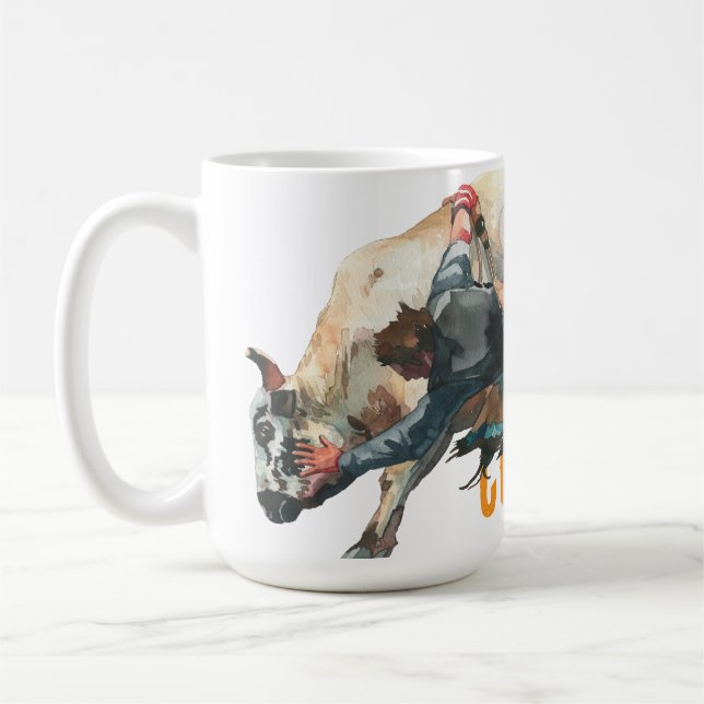 Caneca De Café Western Cowboy Rodeo Bull (Esquerda)