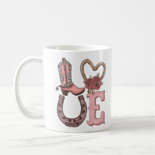 Caneca De Café Western Dia de os namorados Love