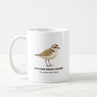 Caneca De Café Western Snowy Plover - Pássaros da Califórnia
