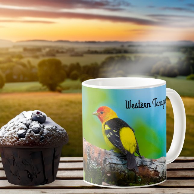 Caneca De Café Western Tanager Coffee Mug (Criador carregado)