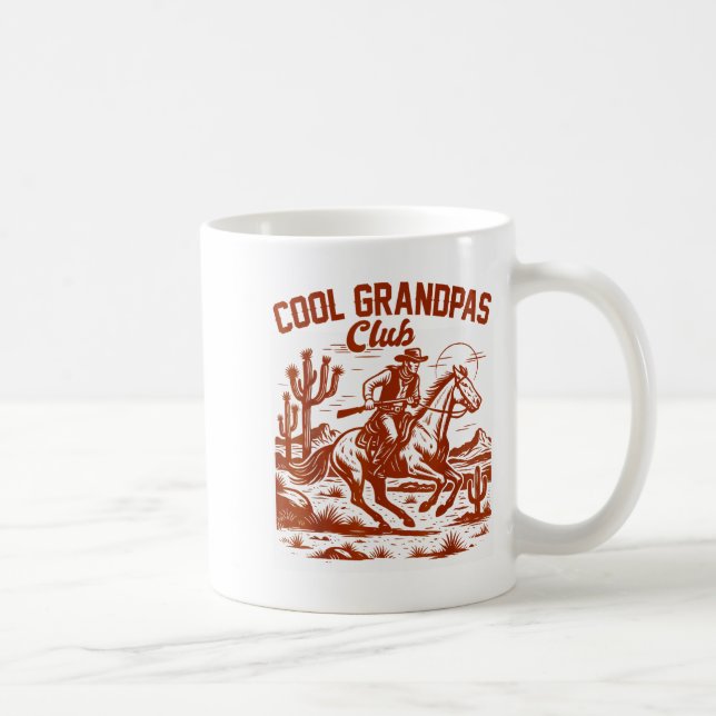 Caneca De Café Western Wild West Grandpa Papa Cool Grandpas Club  (Direita)
