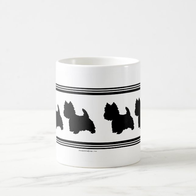 Caneca De Café Westie Silhouette (Centro)