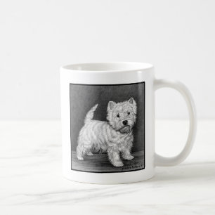 Caneca De Café Westie Terrier Art de Glenda S. Harlan
