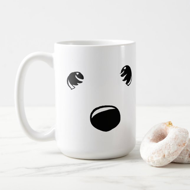 Caneca De Café Westie Terrier Face Mug (Com Donut)