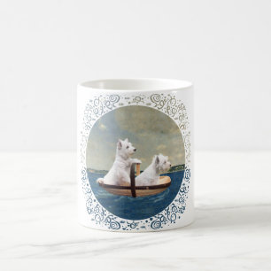 Caneca De Café Westies Levam Velas