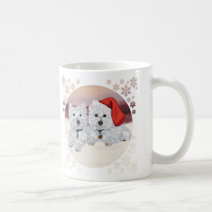 Caneca De Café Westies no inverno
