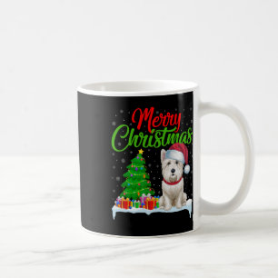 Caneca De Café Westin Dog Christmas Tree Luzes Engraçadas Xmas We