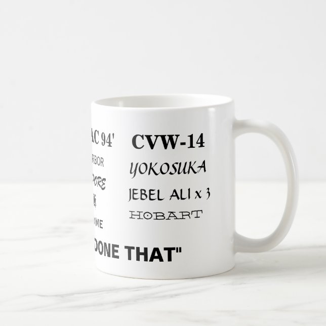 Caneca De Café Westpac '94, CVN-70, CVW-14 (Direita)