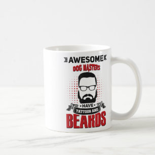 Caneca De Café Wh Mestrados Incríveis de Cachorro Tatuagem Barba 