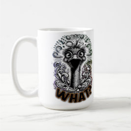 Caneca De Café "What? Cute Ostrich" Mug