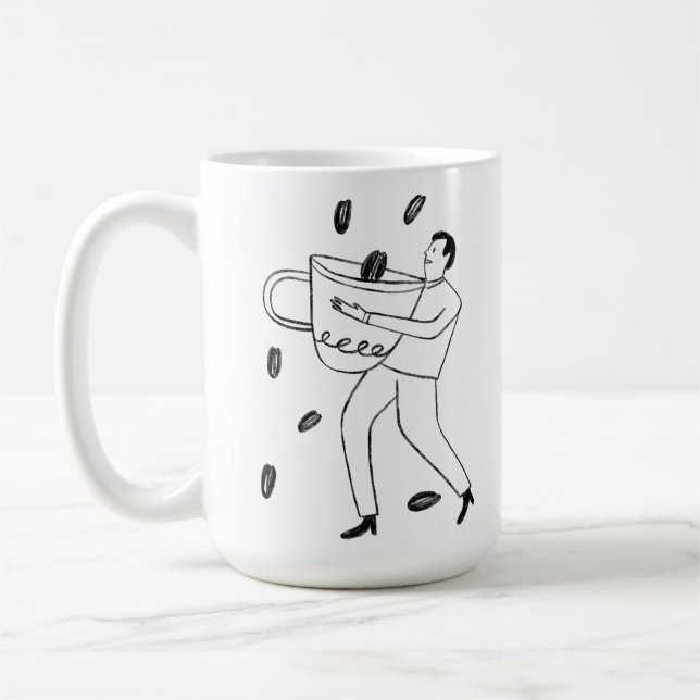 Caneca De Café What goes best with a cup of coffee? Another cup (Esquerda)