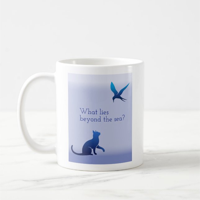 Caneca De Café What lies beyond the sea? (Esquerda)