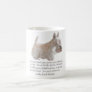 Caneca De Café Wheaten Scottish Terrier - Cão MALE