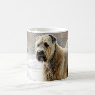 Caneca De Café Wheaten Terrier Deixe Nevar Natal