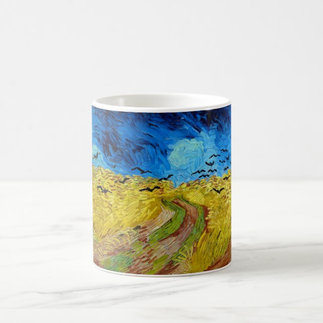 Caneca De Café Wheatfield com Crows, Van Gogh (Centro)