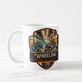 Caneca De Café Wheeling, Virgínia Ocidental | Vintage