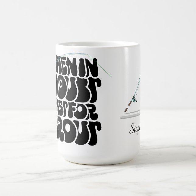Caneca De Café When In Doubt Cast For Trout (Centro)