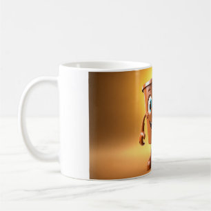 Caneca De Café Whimsic 3D Character Coffee Mug - Inicie seu dia