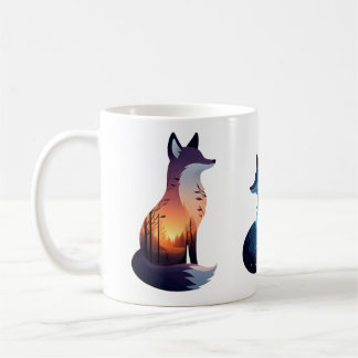 Caneca De Café Whimsic Fox Cerâmica