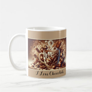 Caneca De Café Whimsic Hot Chocolate Wonderland Mug Art