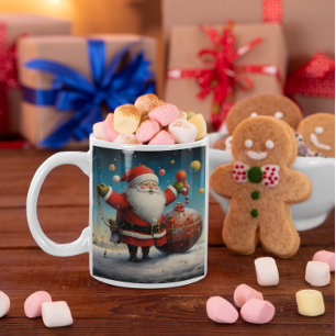 Caneca De Café Whimsic Santa Claus 3 Mug