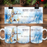 Caneca De Café Whimsic Winter Lady Gnomo Felry Christmas<br><div class="desc">Whimsical Winter Gnomo Christmas Coffee Mug - Design exclusivo, Watercolor Illustration, Customizable Name e Muito Mais. O Whimsical Winter Lady Gnomo Merry Christmas Coffee Mug é a solução perfeita para espalhar alegria nas férias. Esta caneca de café singular apresenta uma charmosa gnoma sentada num galho, cercada por estrelas de decoração...</div>