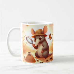 Caneca De Café Whimsical Aardvark Mug para Amantes de os animais