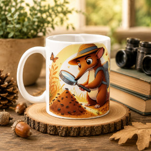 Caneca De Café Whimsical Aardvark Mug para Amantes de os animais