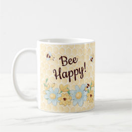 Caneca De Café Whimsical Bee Happy