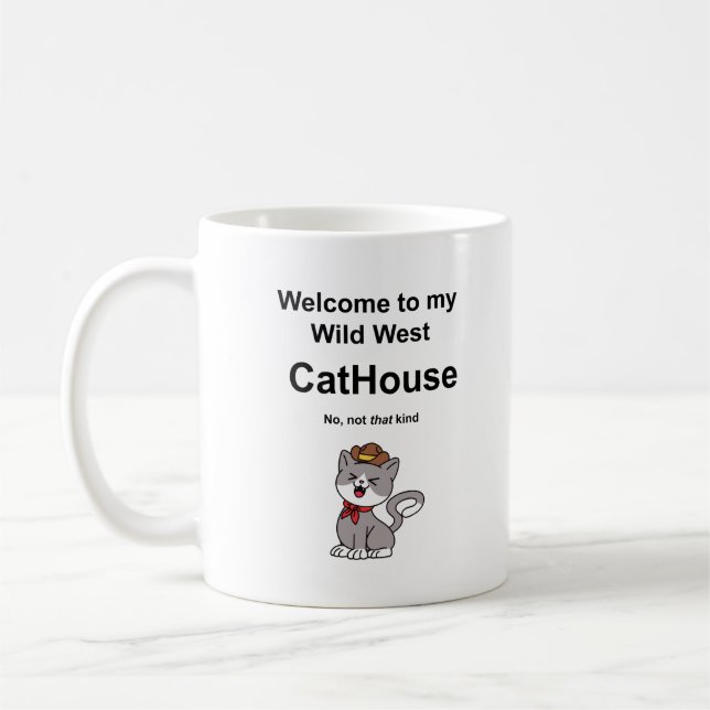 Caneca De Café Whimsical Cat (Esquerda)