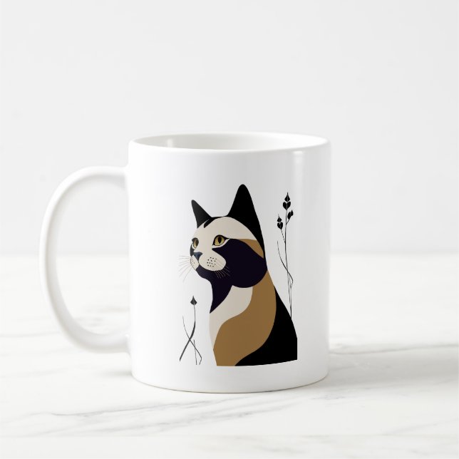 Caneca De Café Whimsical Cat (Esquerda)