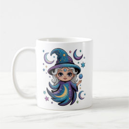 Caneca De Café Whimsical Celestial Witch Magical Mug