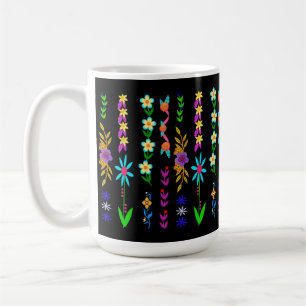 Caneca De Café Whimsical Mug Boêmian de Energia Flor