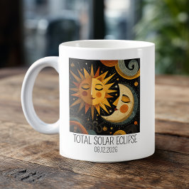 Caneca De Café Whimsical Solar Eclipse