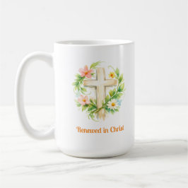 Caneca De Café Whimsical Spring Cross Mug - Custom Easter Design