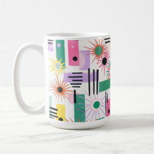 Caneca De Café Whimsical Sun Pattern