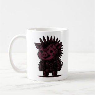 Caneca De Café Whimsigoth Cyborg Sloth Vintage Art Design Classic