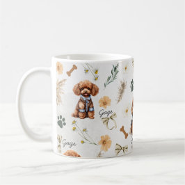 Caneca De Café Whimsy Poodle Pizzazz