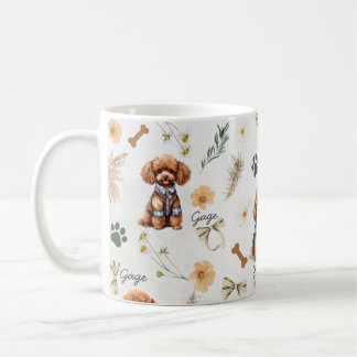 Caneca De Café Whimsy Poodle Pizzazz