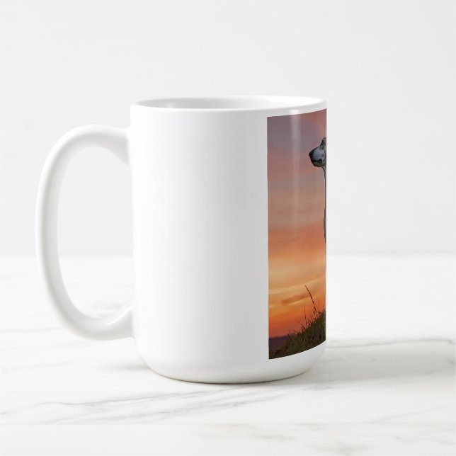 Caneca De Café Whippet Elegant Coffee Mug (Esquerda)