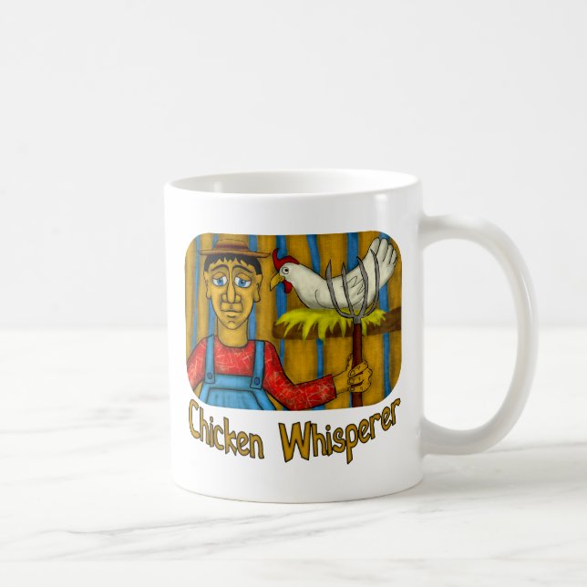 Caneca De Café Whisperer da galinha (Direita)