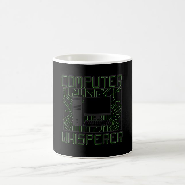 Caneca De Café Whisperer do computador de suporte técnico (Centro)