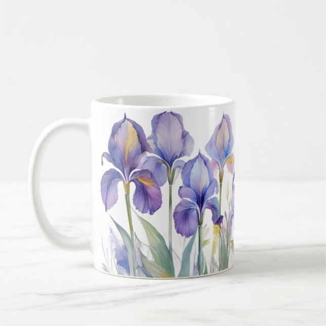 Caneca De Café Whispers of Spring – Iris Bloom II Mug (Esquerda)